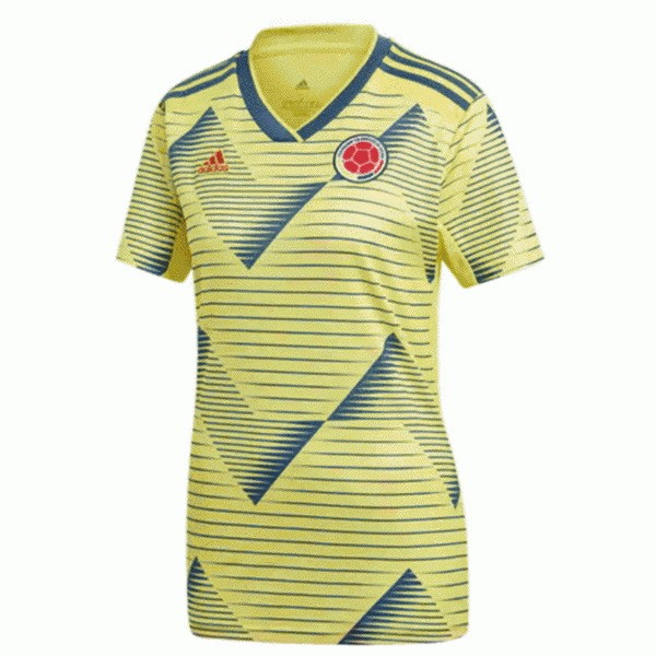 Camiseta Colombia Replica Primera Ropa Mujer 2019 Amarillo